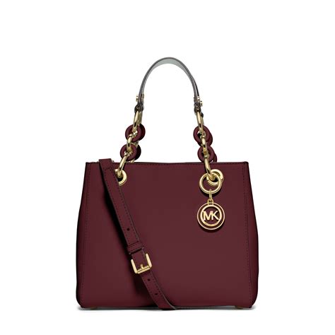 michael kors purple cynthia satchel|MICHAEL Michael Kors Cynthia Small Leather Satchel.